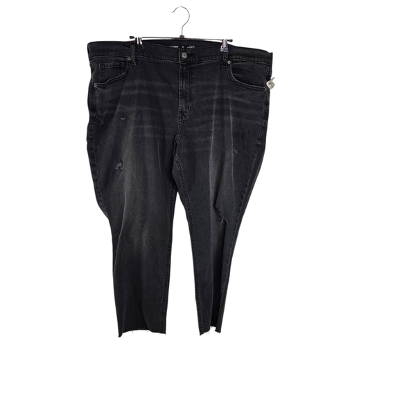 Old Navy Distressed Faded Black Low Rise Boyfriend Jeams Plus 18 New - Picture 3 of 12